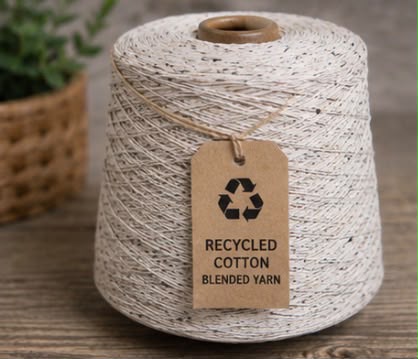 Recycled Cotton Blended Yarn — 6, manufactured by Jindal Yarns, Panipat