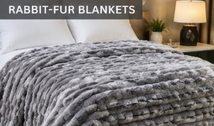 Rabbit Fur Blanket — 1, manufactured by Jindal Yarns, Panipat